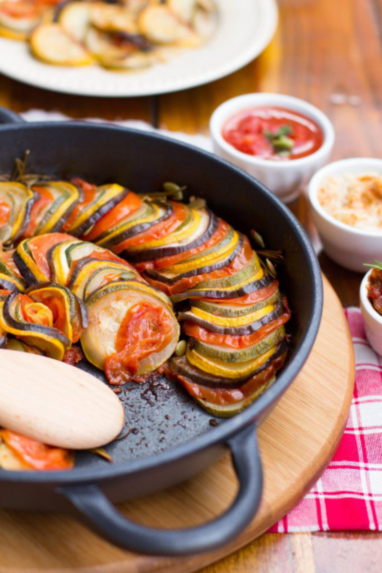 Ratatouille di verdure in padella