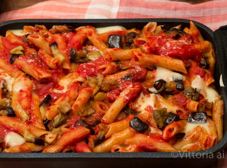 Pasta al forno alla siciliana senza forno