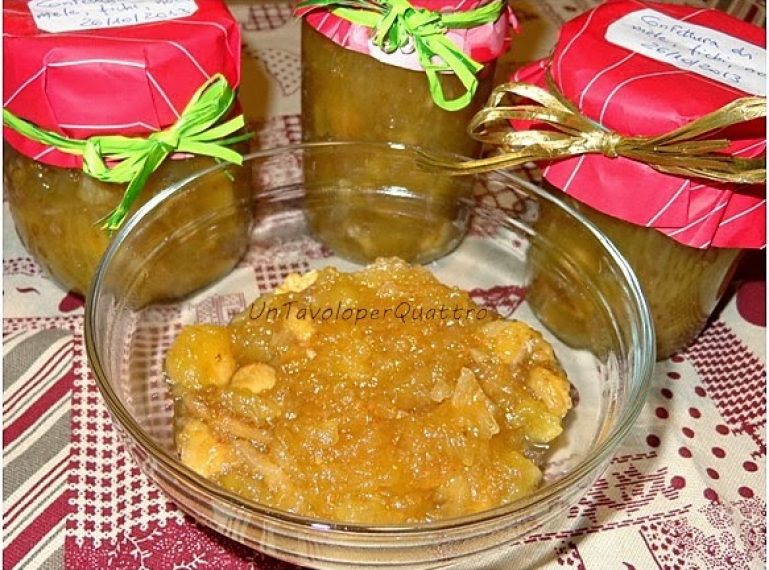 Marmellata di fichi e mele