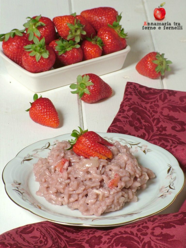 Risotto alle fragole e ricotta