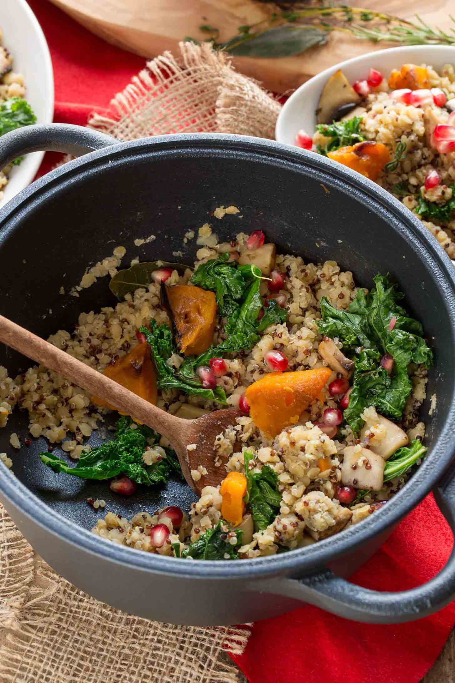 pilaf di quinoa e lenticchie