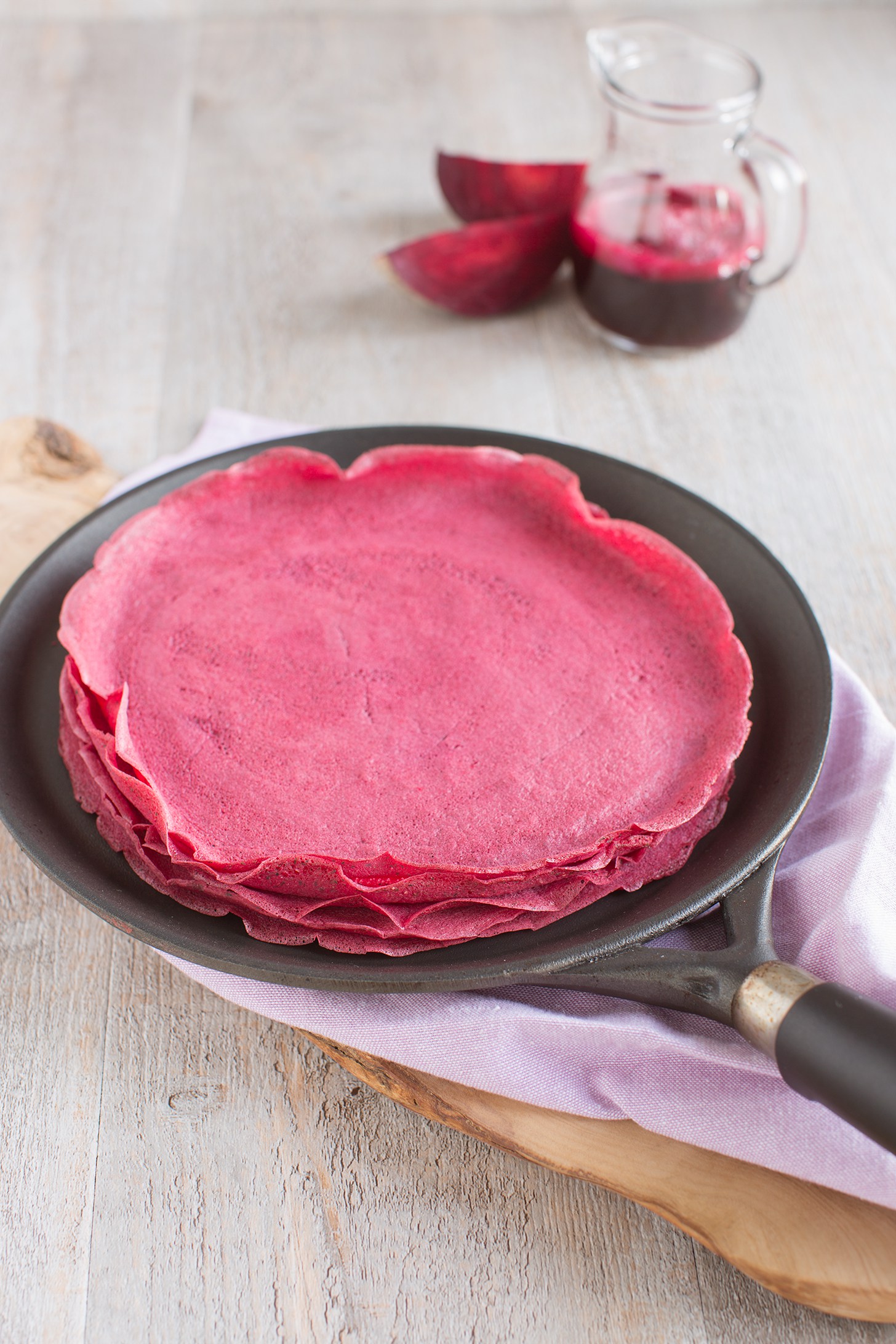 crepes vegan alla barbabietola crafond