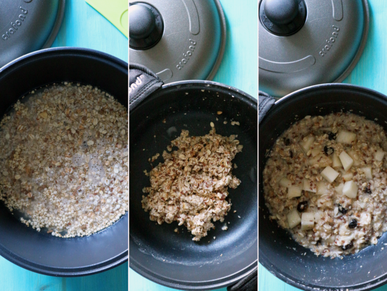 porridge d'avena nella cocotte crafond